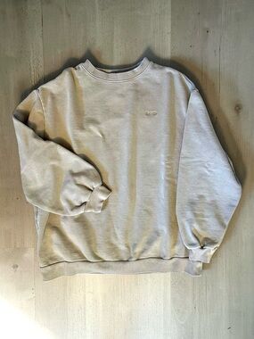 Levi's Tan Crewneck Sweatshirt With Subtle Front Logo Men Size S